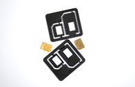 พลาสติก 2 In 1 นาโน Dual SIM อะแดปเตอร์การ์ด, พลาสติก ABS 3.9 x 3.4cm