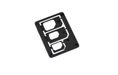 พลาสติก ABS นาโนซิมและ Micro SIM Card Adaptor, 3 ใน 1 ซิมอะแดปเตอร์