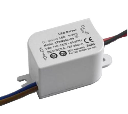3W / 5W พลังงานต่ำแรงดันไฟฟ้าคง LED Driver 12V EN 61347-1 420mA