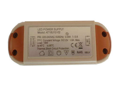 กันน้ำ 12 โวลต์แรงดันไฟฟ้าคง 30W LED Driver ROHS UL EN 61000-3-2