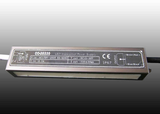IP65 DC 30V 330mA แหล่งจ่ายไฟ LED แบบคงที่ในปัจจุบัน 30 วัตต์ / 40 วัตต์