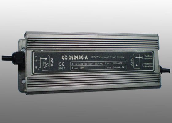 2400mA แหล่งจ่ายไฟ LED ที่สามารถกันน้ำได้ตลอดเวลาสำหรับ Outdoor LED Lighting