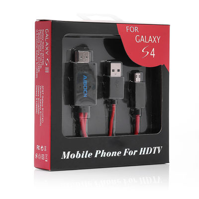 6.5 ฟุต MHL 11 Pin Micro USB เพื่อ HDMI Adapter เคเบิ้ล 1080P HDTV สำหรับ Samsung