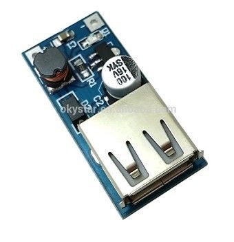 DC-DC Converter เพิ่มโมดูล 5V Boost สำหรับ Arduino ด้วยแบตเตอรี่ AA สองก้อน