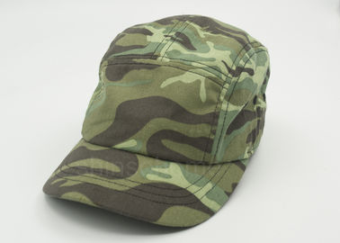 Leisure Camouflage Cotton Military Cap For Men Snapper Back Closure 58 CM
