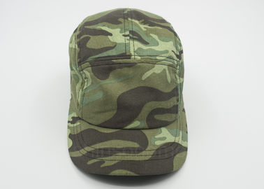 Leisure Camouflage Cotton Military Cap For Men Snapper Back Closure 58 CM