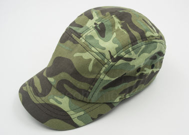 Leisure Camouflage Cotton Military Cap For Men Snapper Back Closure 58 CM