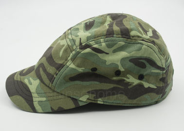 Leisure Camouflage Cotton Military Cap For Men Snapper Back Closure 58 CM