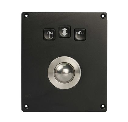 IP65 waterproof military Phenolic Resin mechanical Trackball with 3 mouse buttons