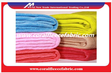 Antique Military Coral Poly Fleece Fabric With Nonwoven / Knitted Technics