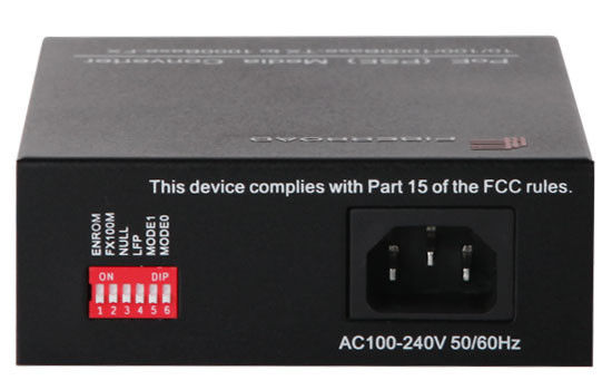 มัลติเพาเวอร์ผ่าน Ethernet PSE Industrial Media Converter การป้องกันเกิน