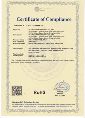 High Efficiency 10W - 18W Constant Current LED Driver 0.8A RoHS , 47Hz - 63Hz