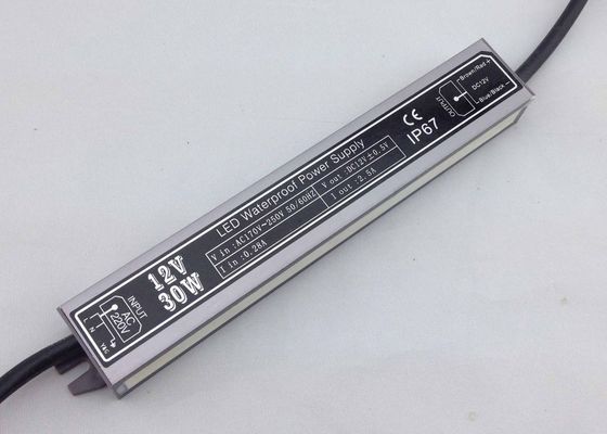 แหล่งจ่ายไฟ LED กำลังไฟ 30 วัตต์คงที่ 12VDC / DC 24V สำหรับไฟ LED Pixel