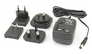 12W switching power adapter with detachable AU, EU, USA, UK AC plug